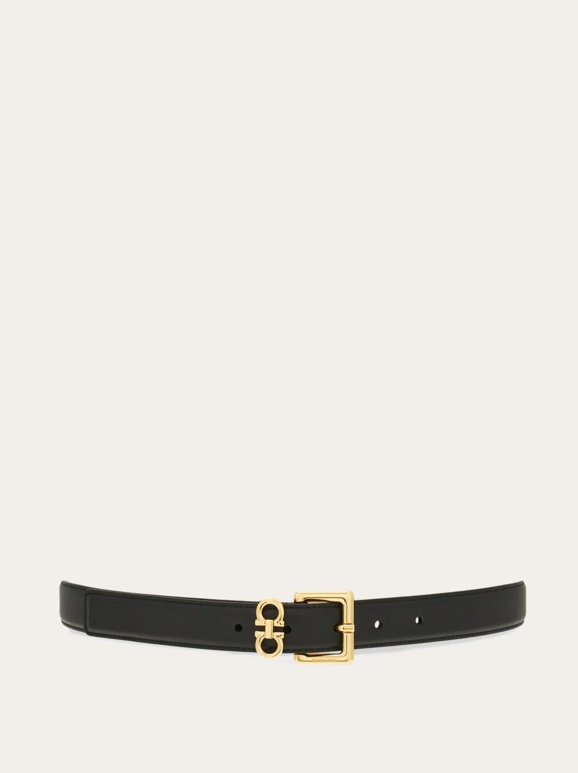 Double Gancini fixed belt - Women