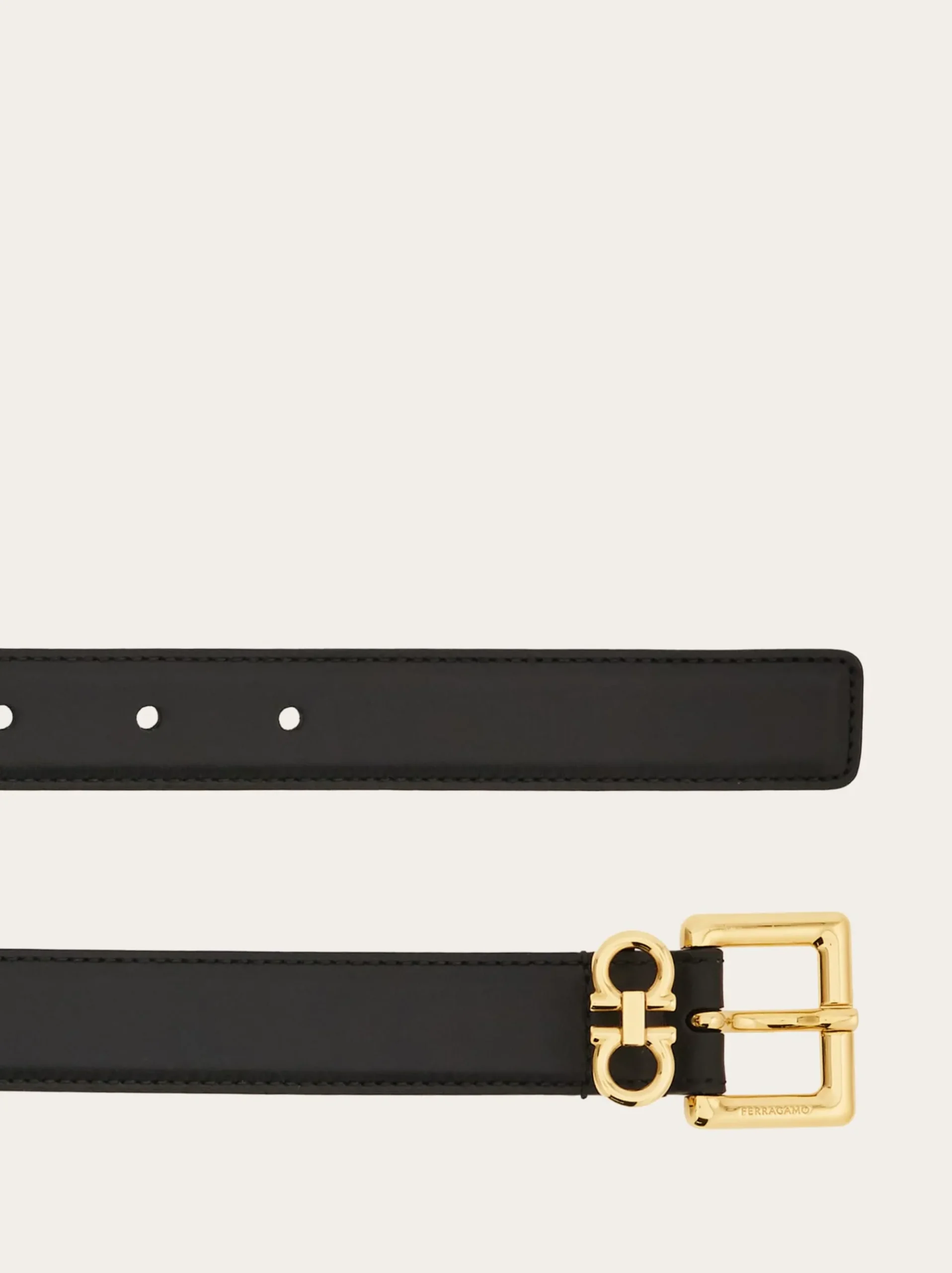 Double Gancini fixed belt - Women