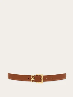 Double Gancini fixed belt - Women