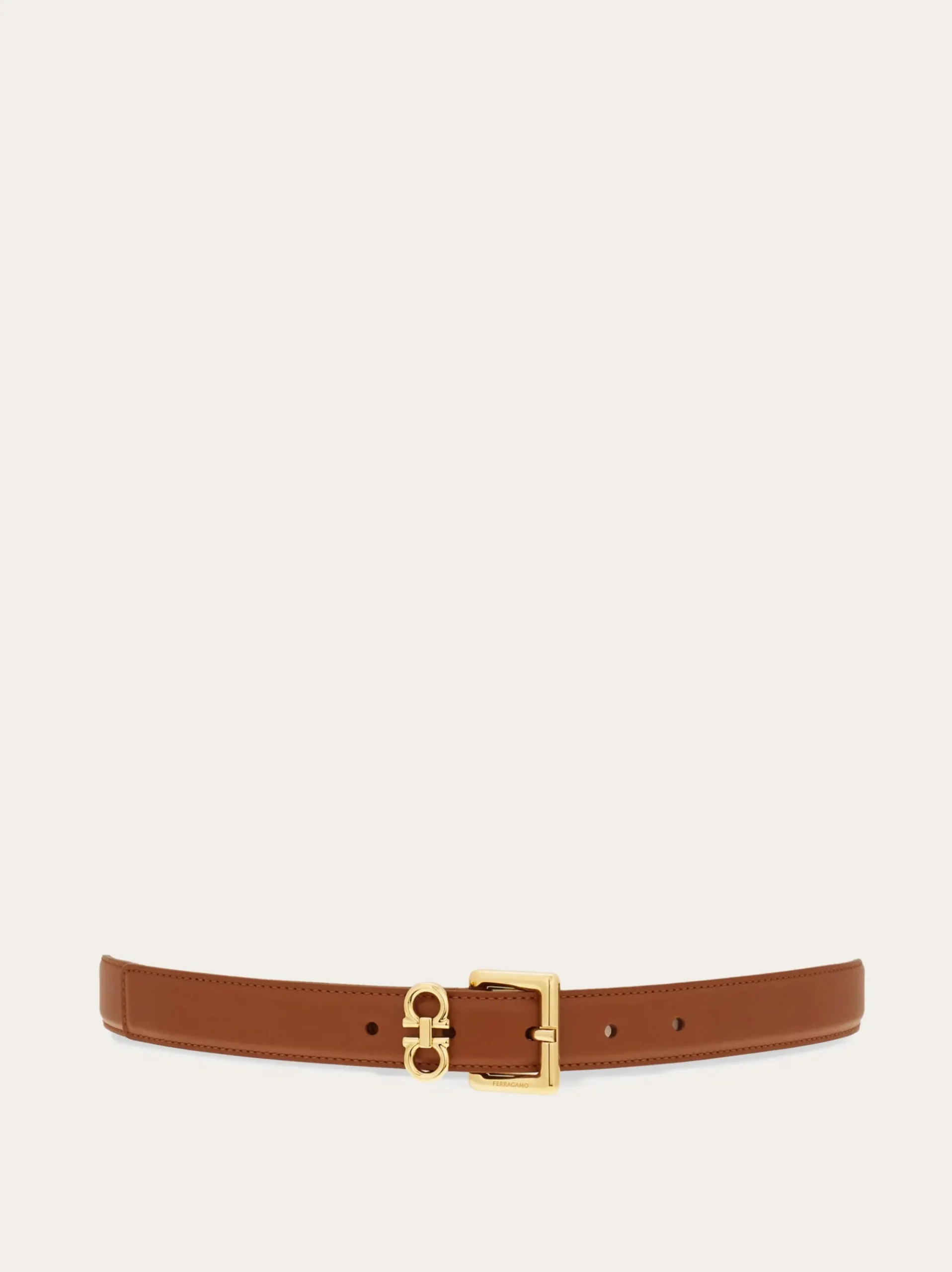 Double Gancini fixed belt - Women