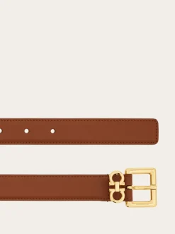Double Gancini fixed belt - Women
