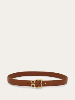 Double Gancini fixed belt - Women