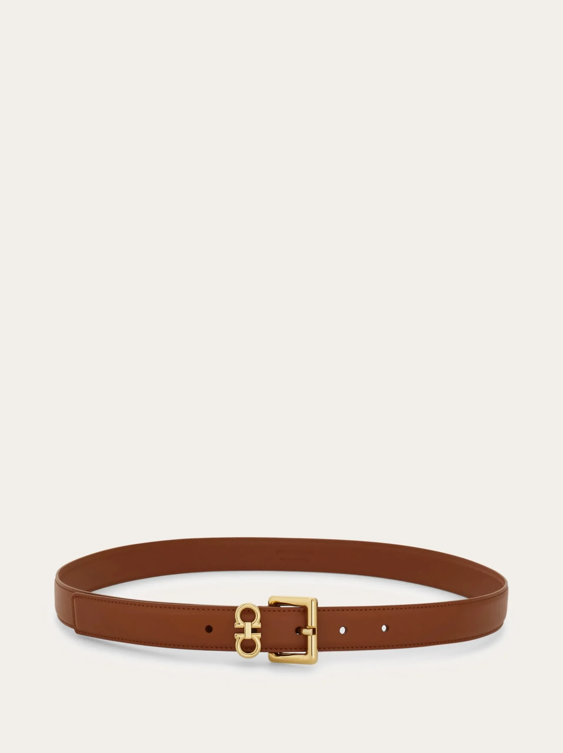 Double Gancini fixed belt - Women