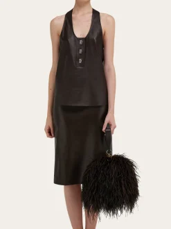 Double Gancini mini clutch - Women