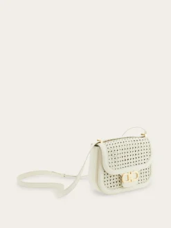 Double Gancini North-South crossbody bag - Women