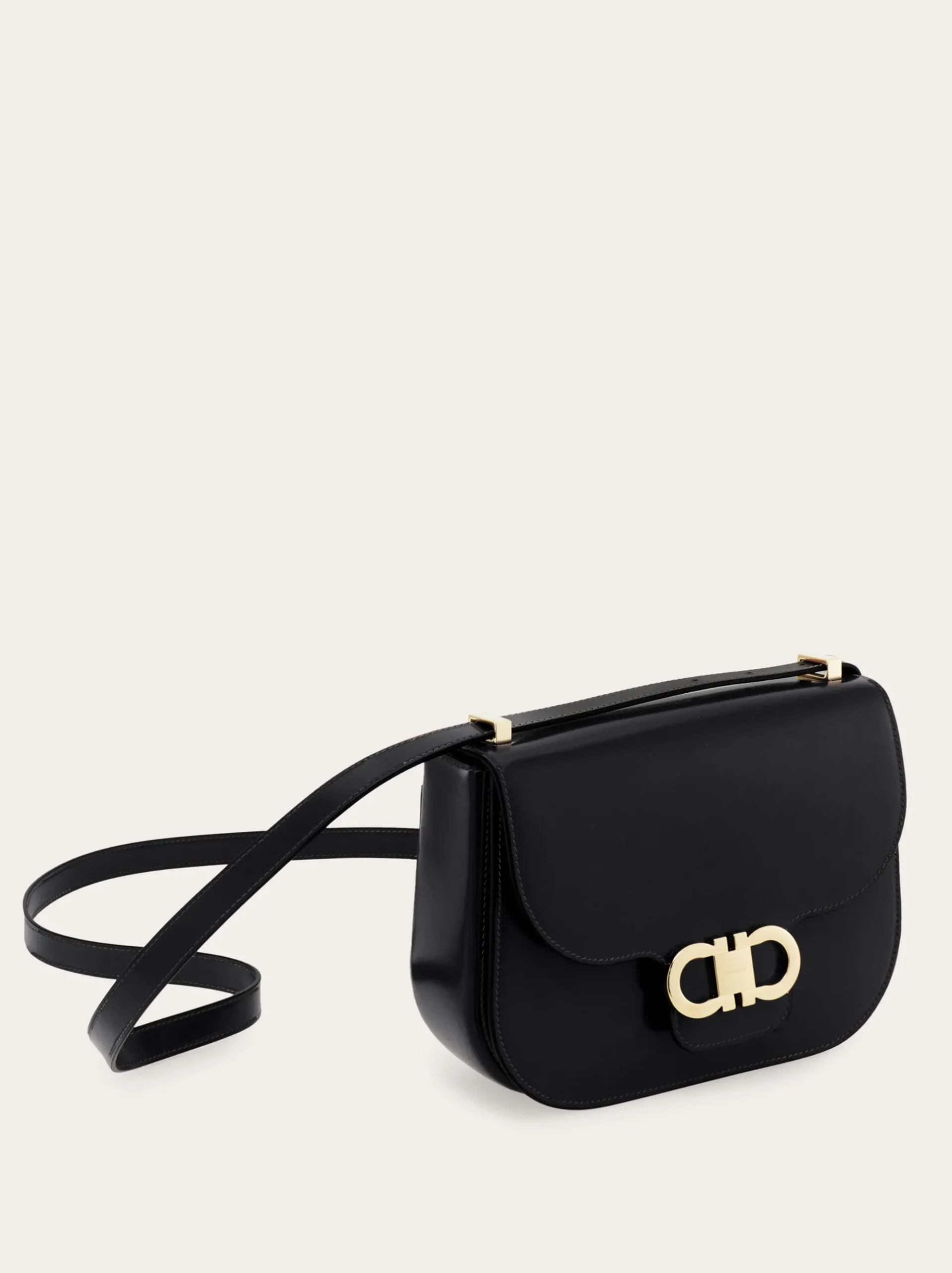 Double Gancini North-South crossbody bag - Women