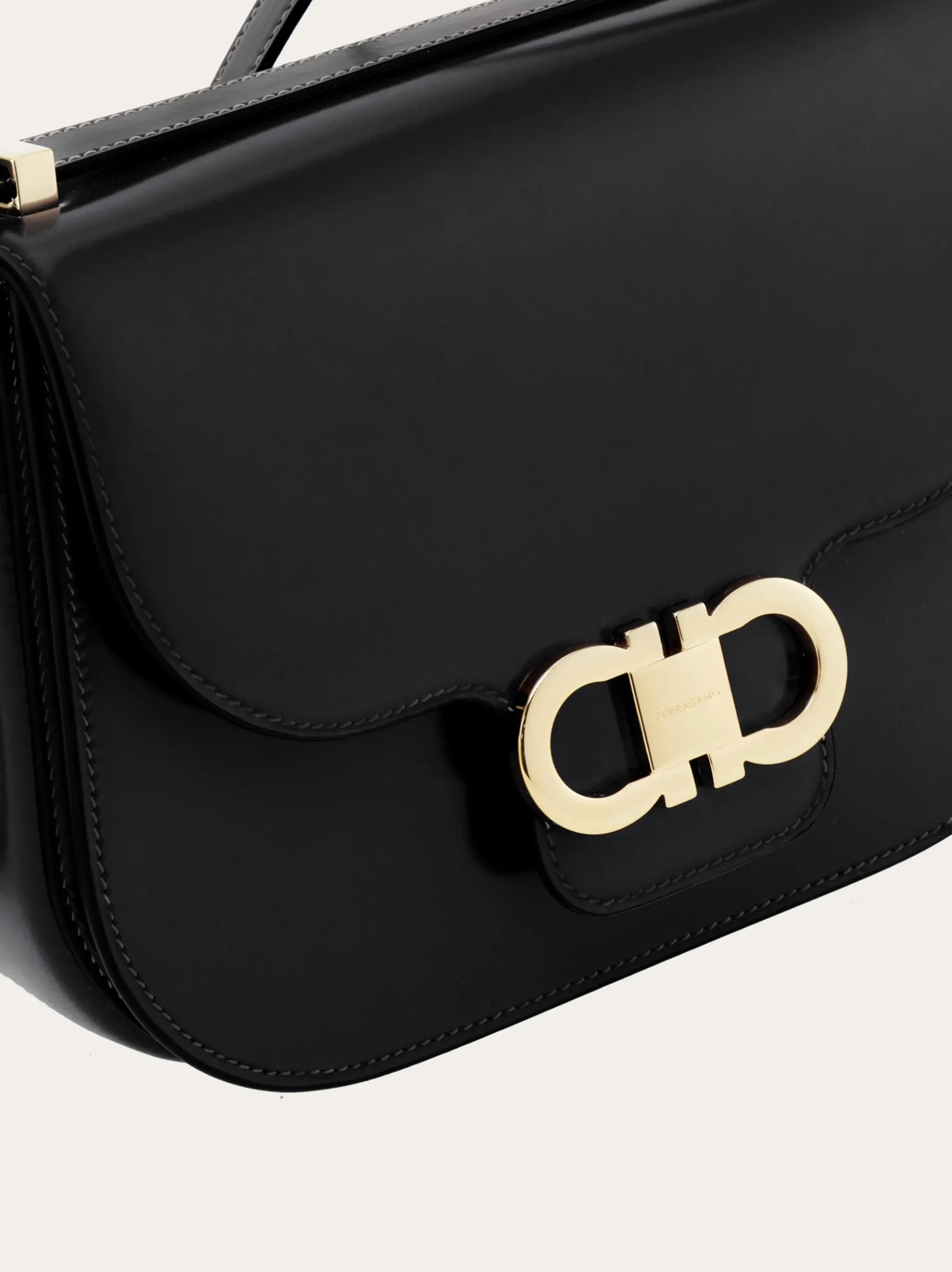 Double Gancini North-South crossbody bag - Women