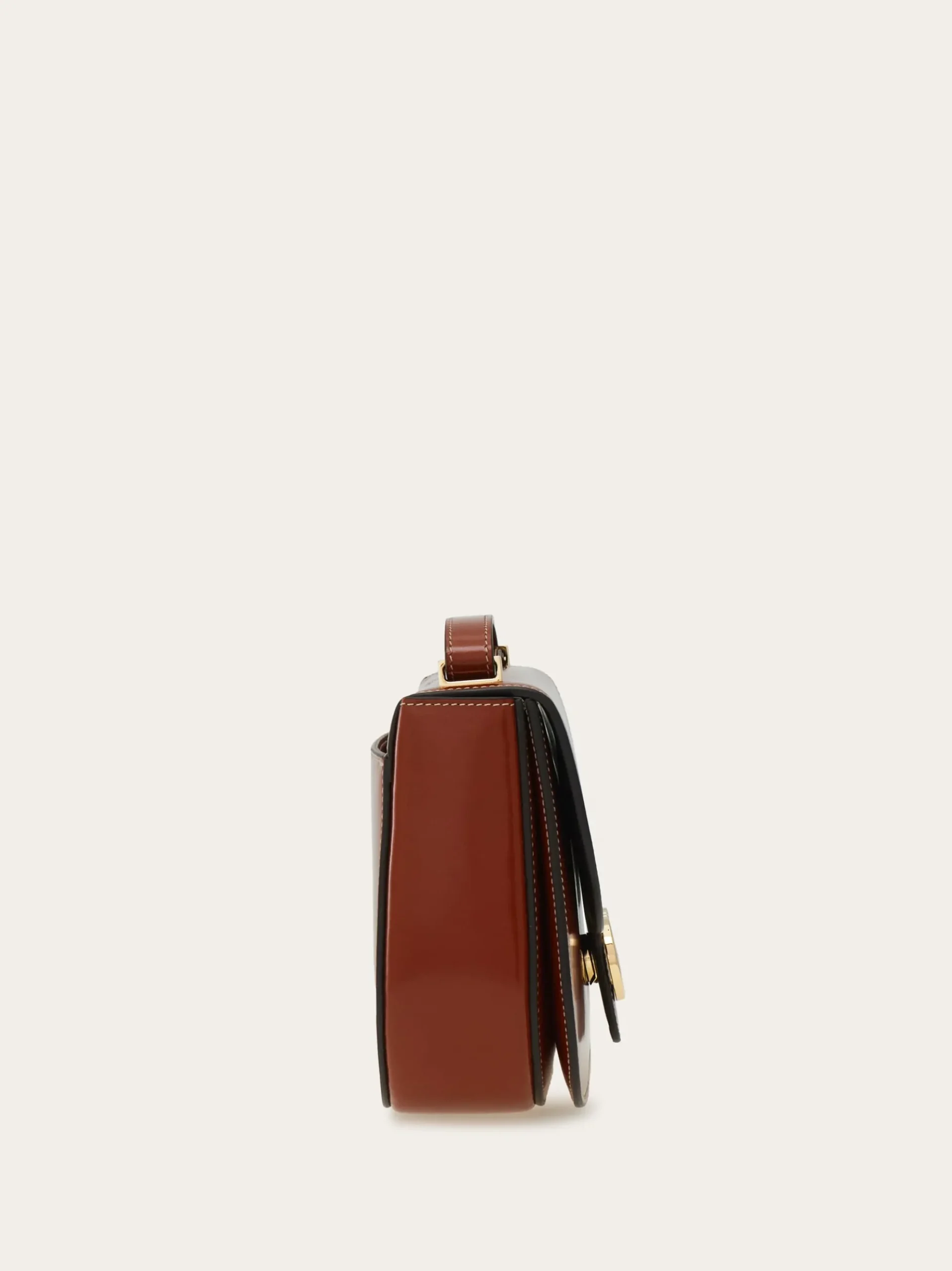 Double Gancini North-South crossbody bag - Women