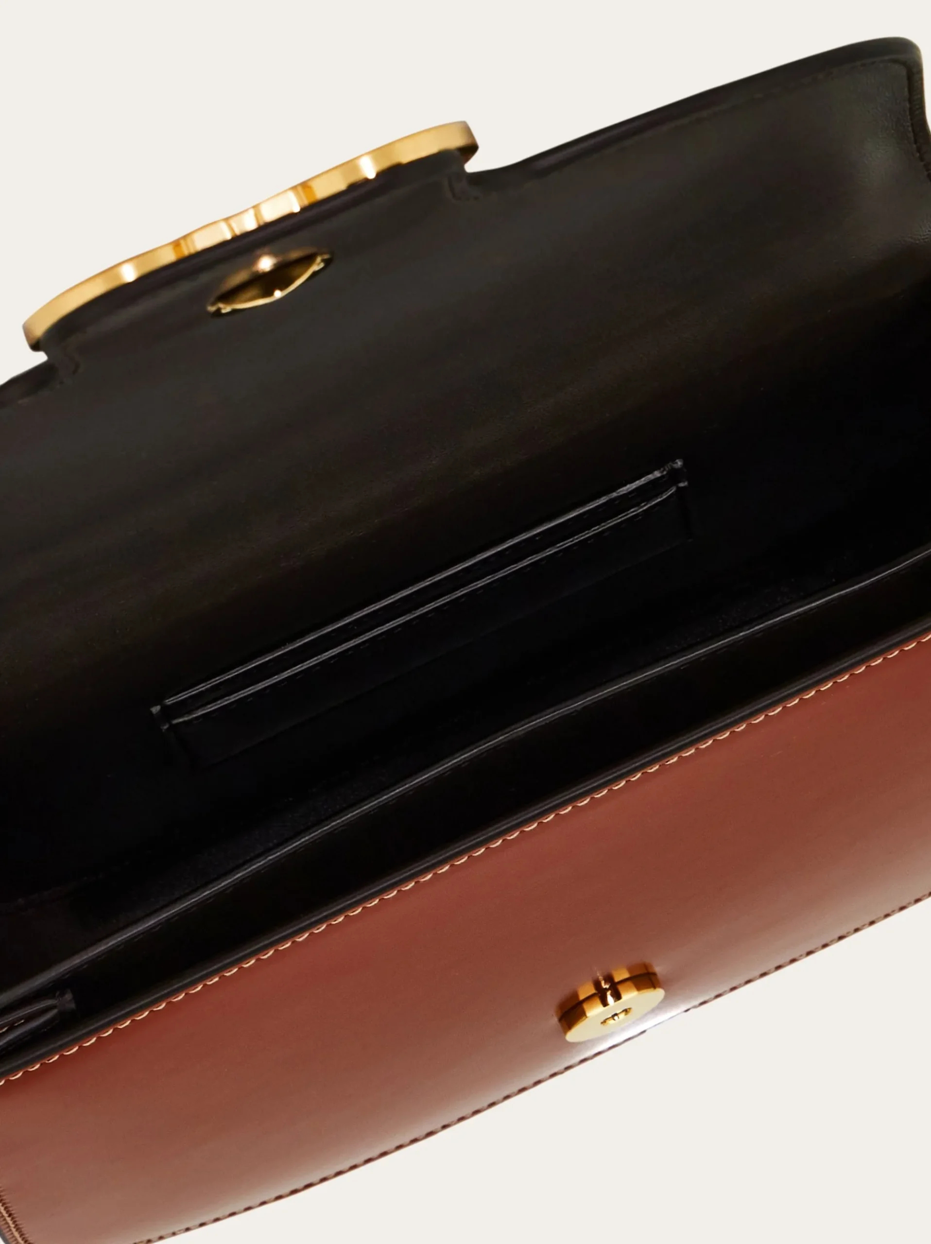 Double Gancini North-South crossbody bag - Women