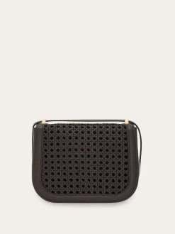 Double Gancini North-South crossbody bag (XS) - Women