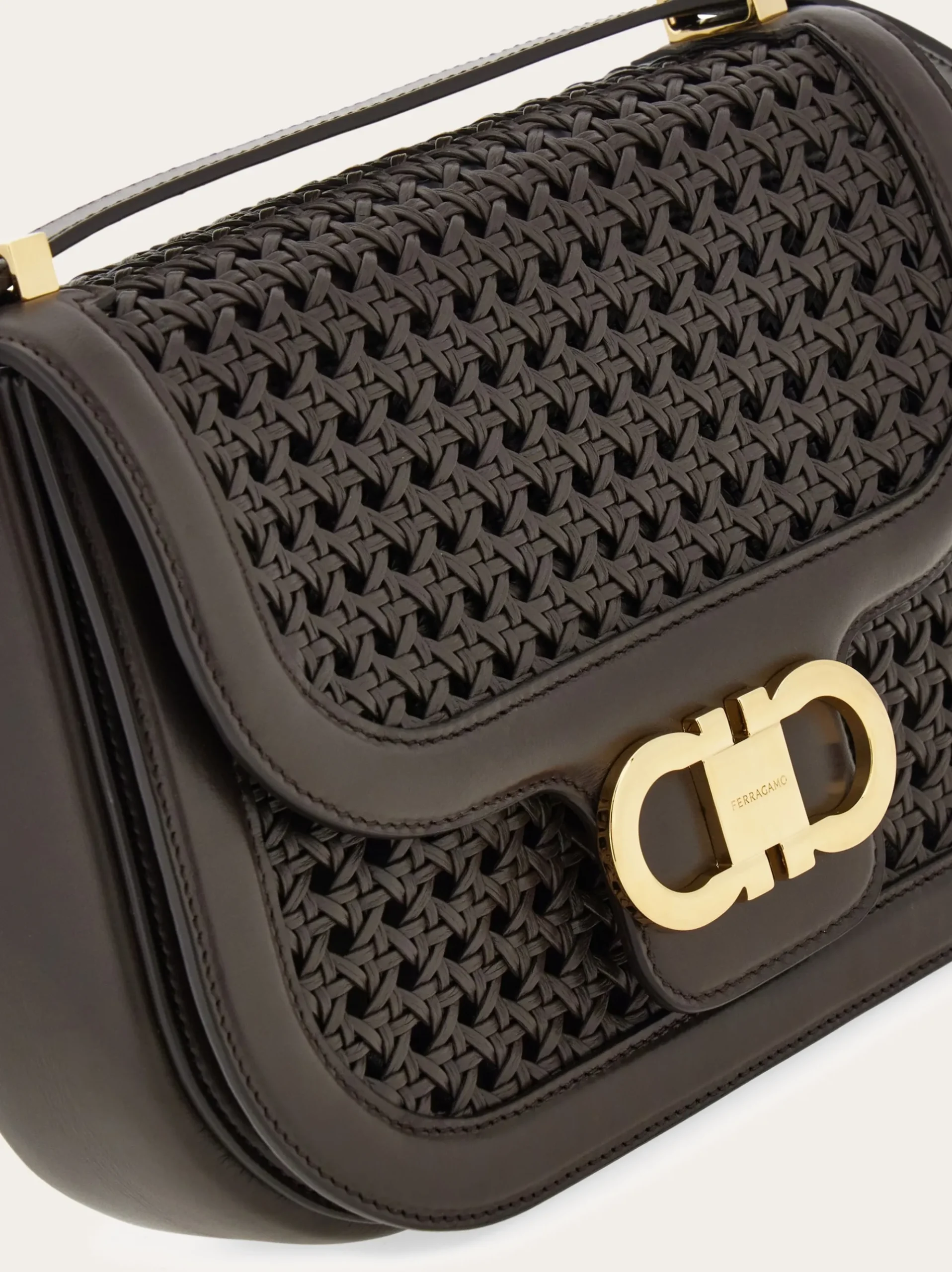 Double Gancini North-South crossbody bag (XS) - Women