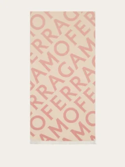 Double scarf with lettering - Women