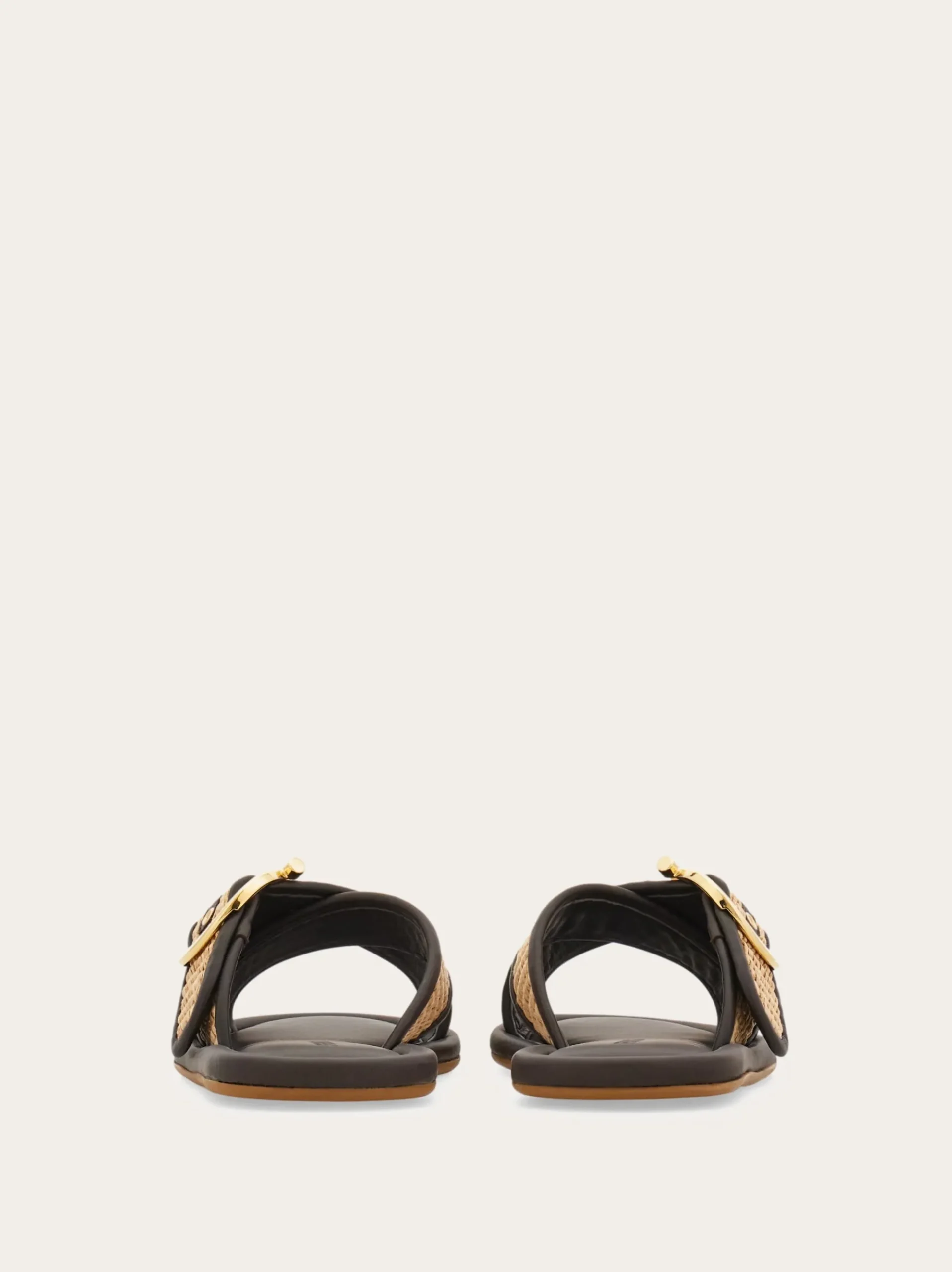 Double strap Gancini ornament slide - Women