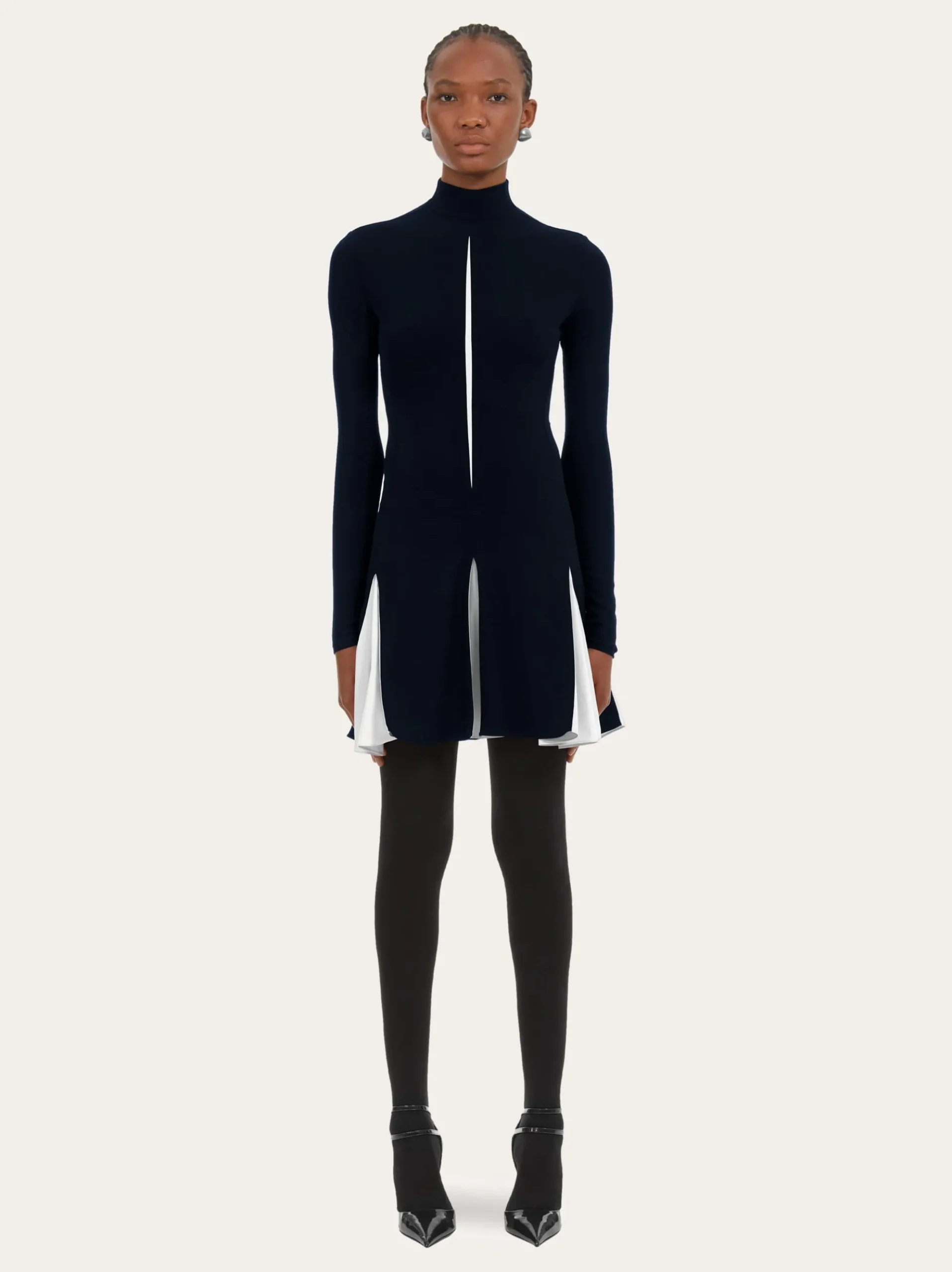 Dress with contrasting inserts - Women