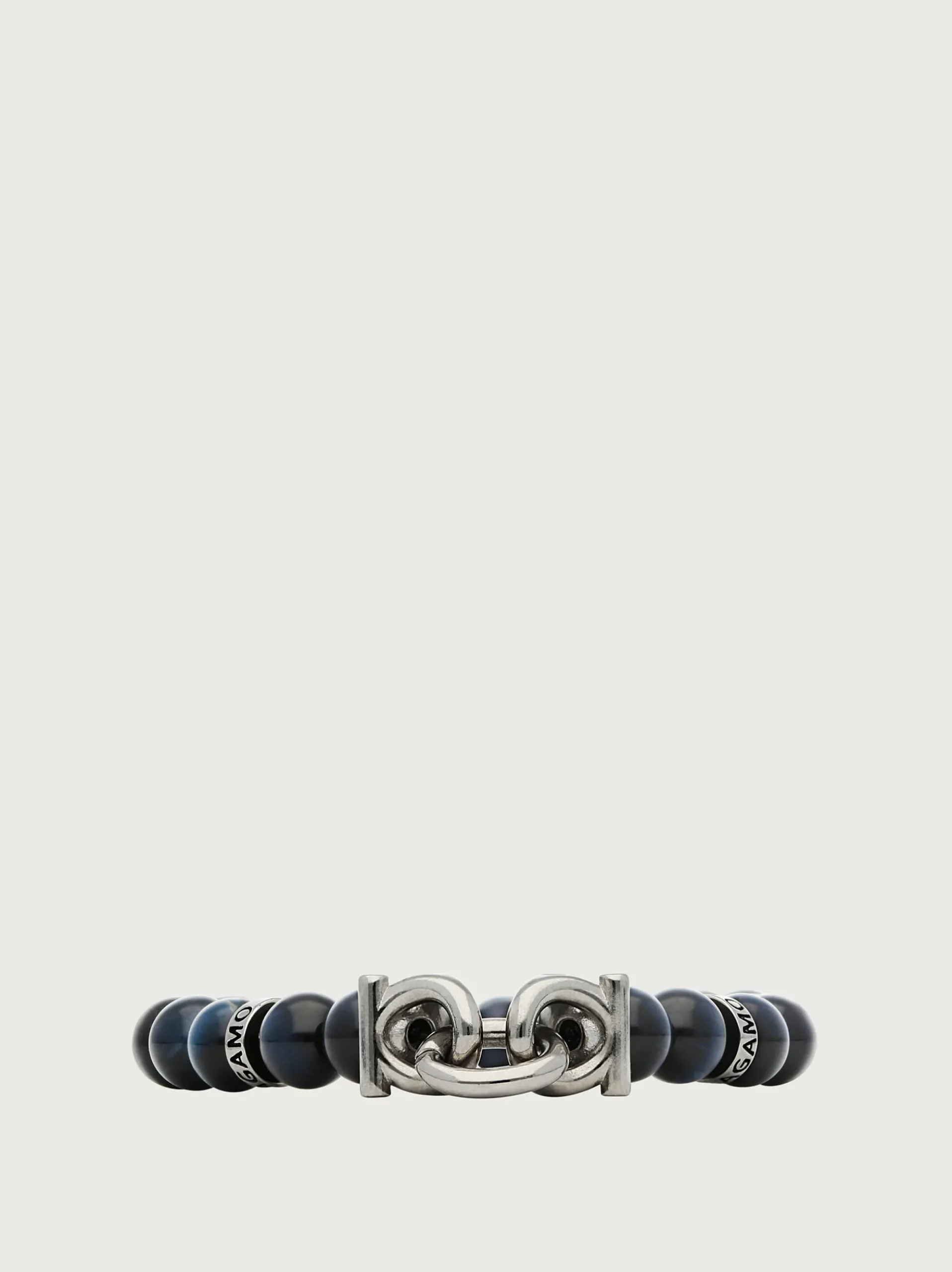 Elasticated bracelet with Gancini (18cm) - Men