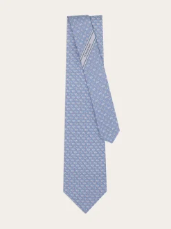Elephant print silk tie - Men