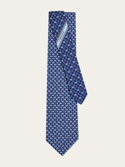 Elephant print silk tie - Men