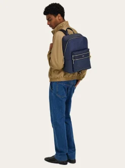 Embossed Gancini backpack - Men