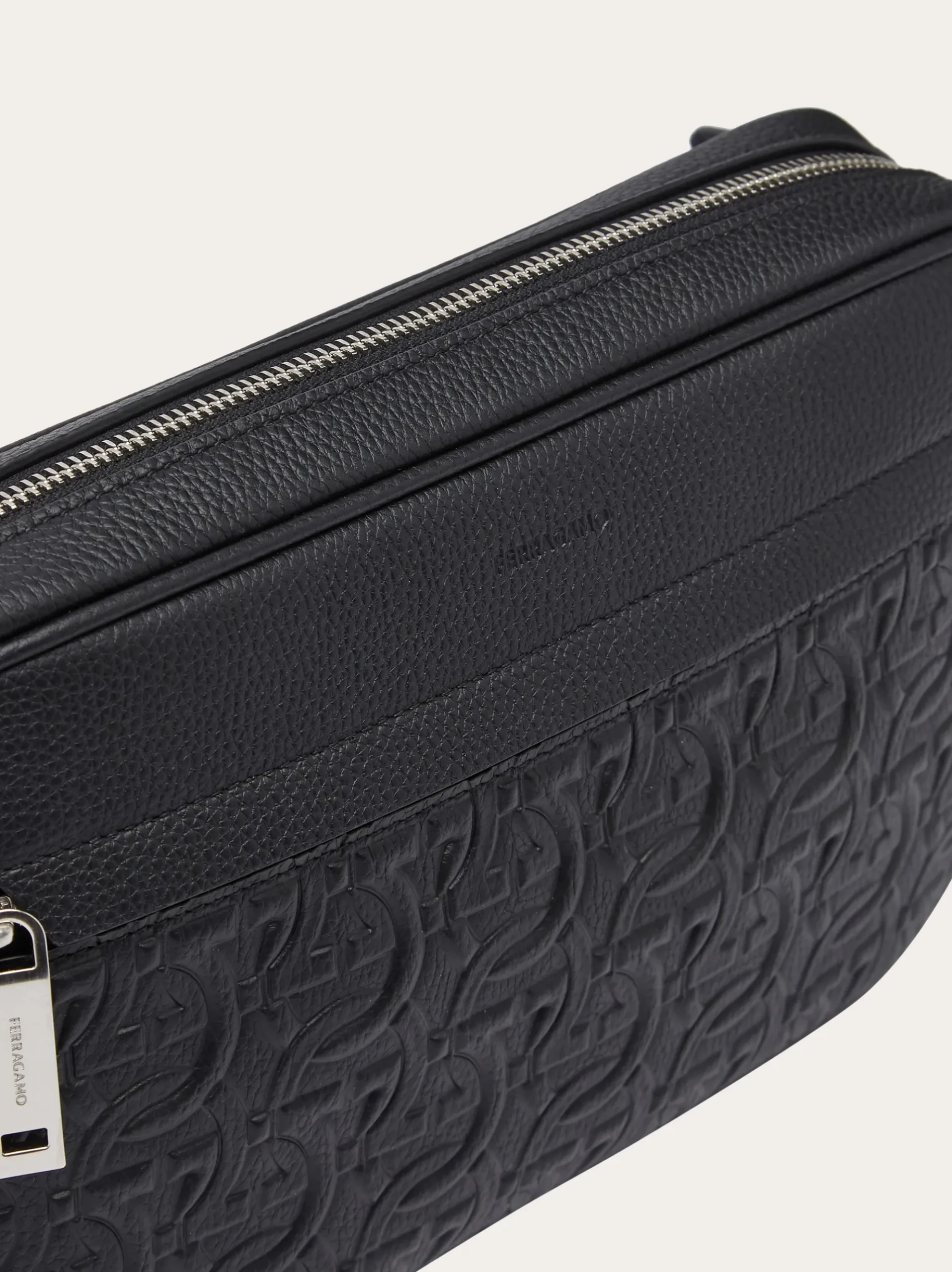 Embossed Gancini belt bag - Men