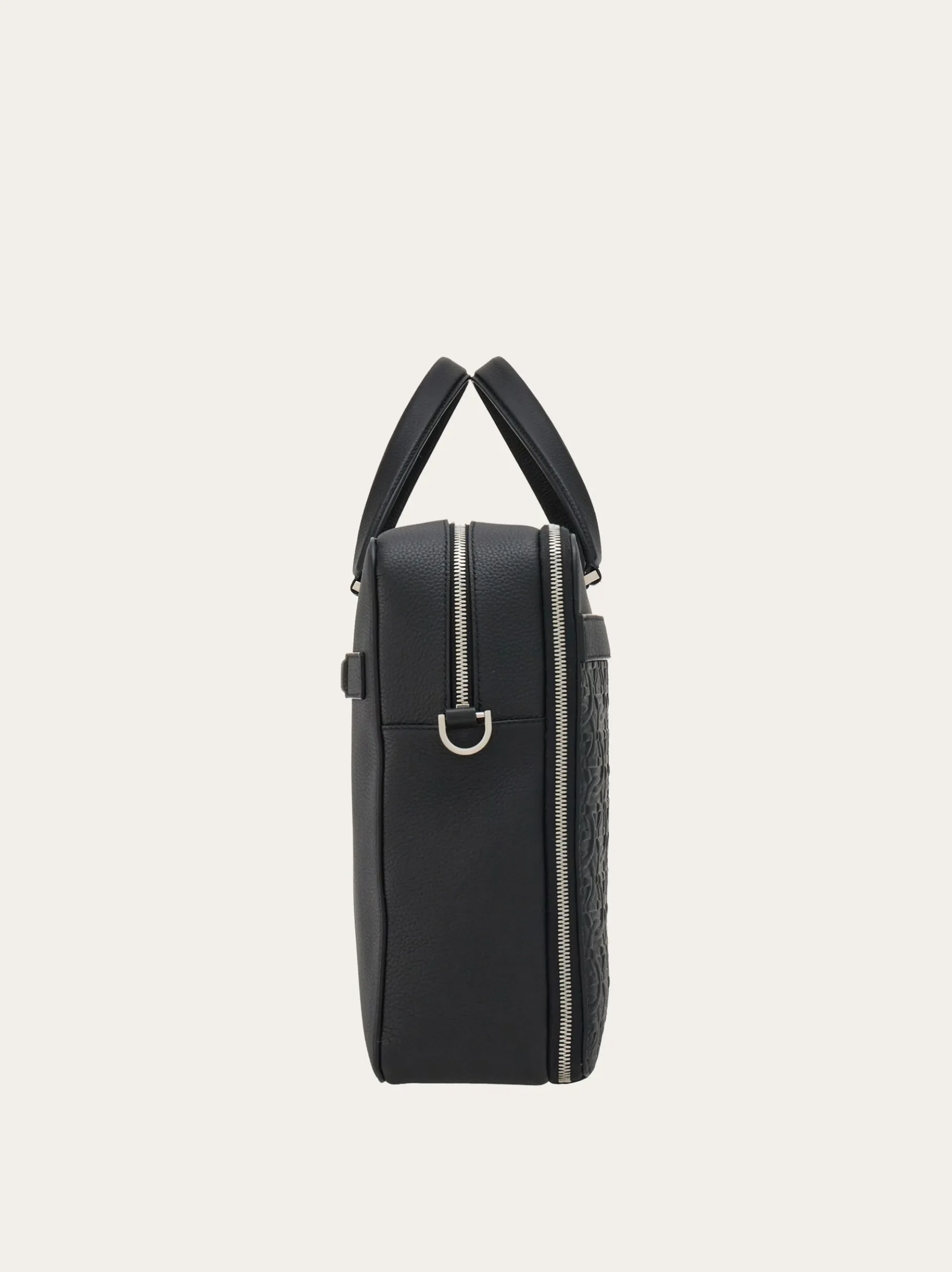 Embossed Gancini briefcase - Men