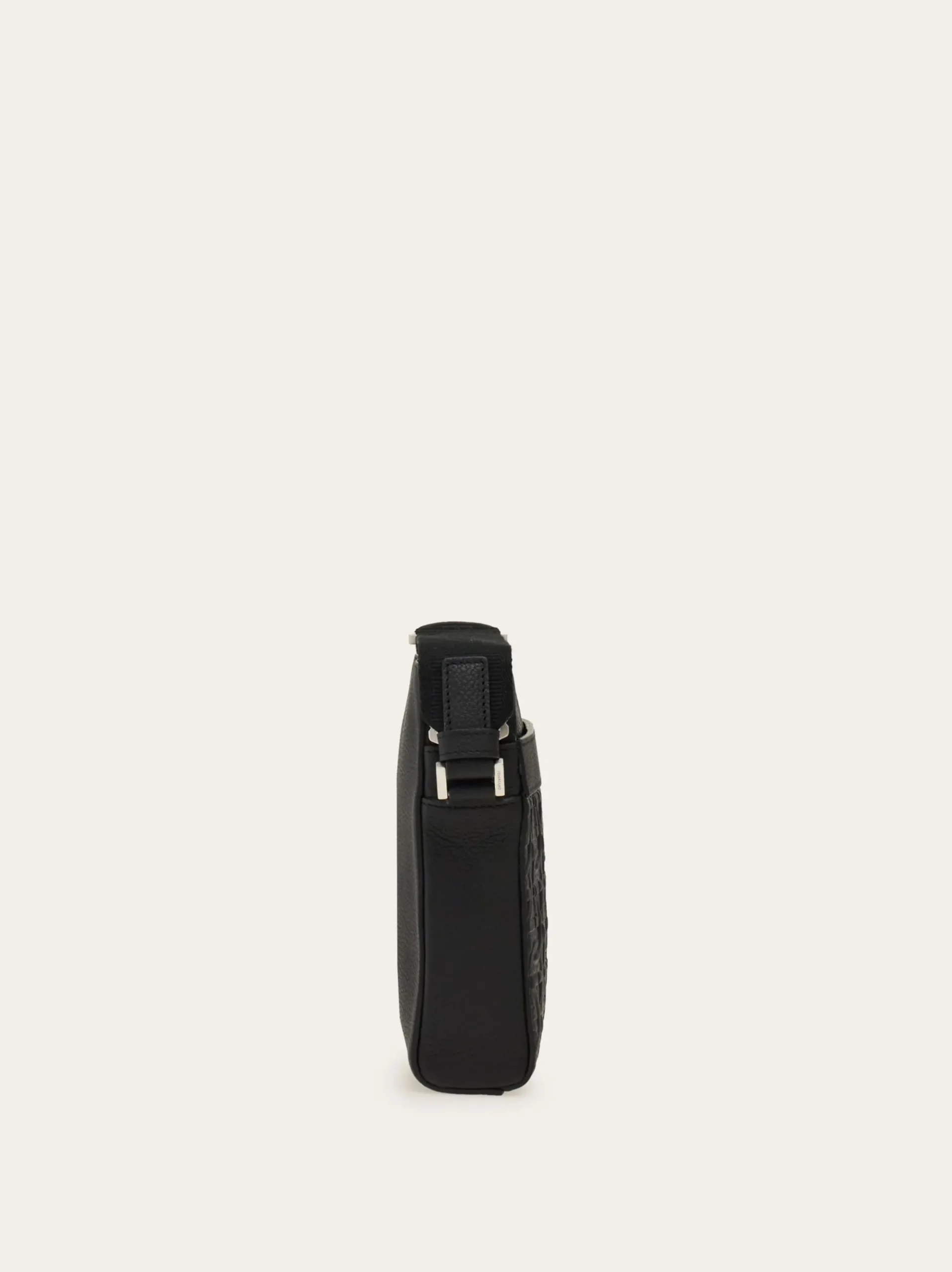 Embossed Gancini crossbody bag - Men