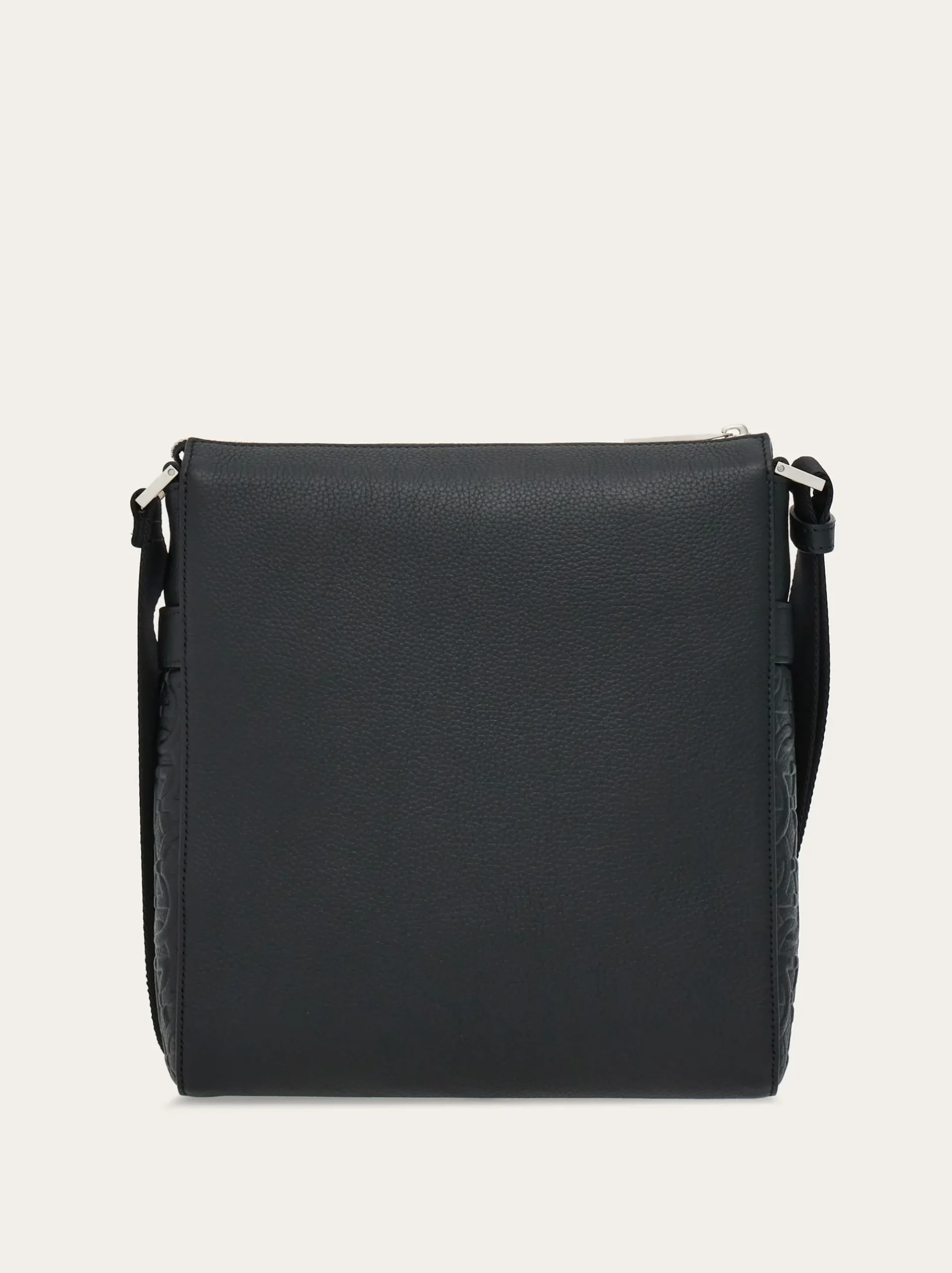 Embossed Gancini messenger bag - Men