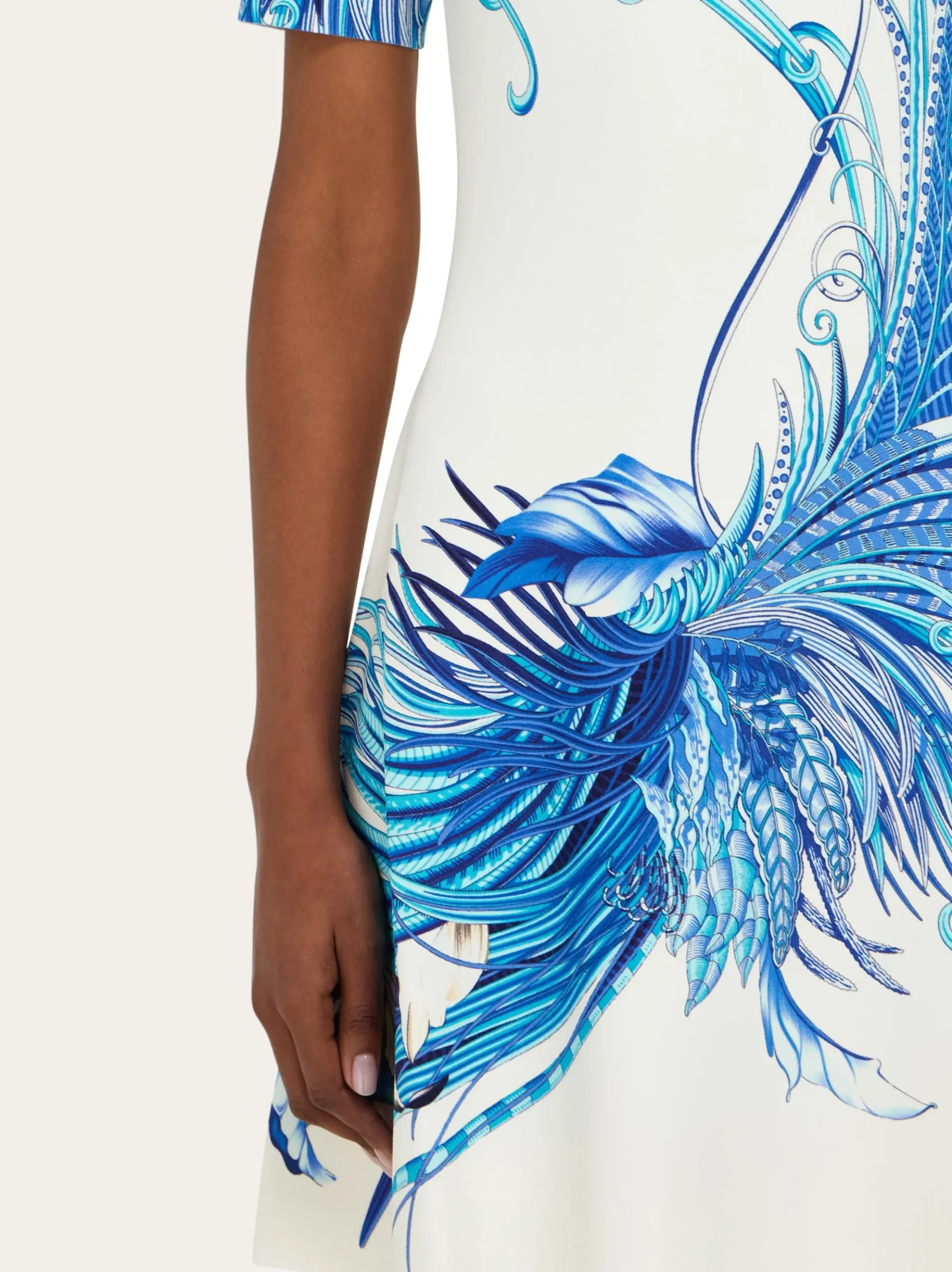 Feather show print dress - Women