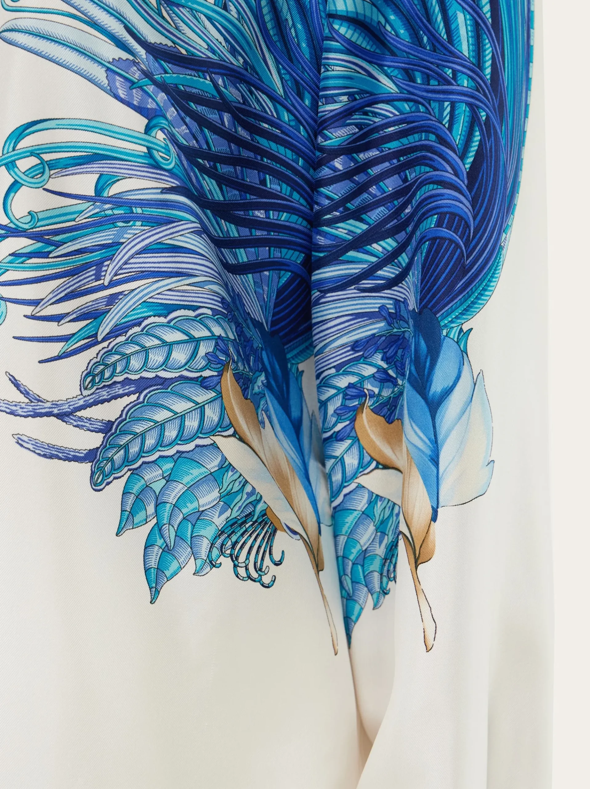 Feather show print silk shirt - Women