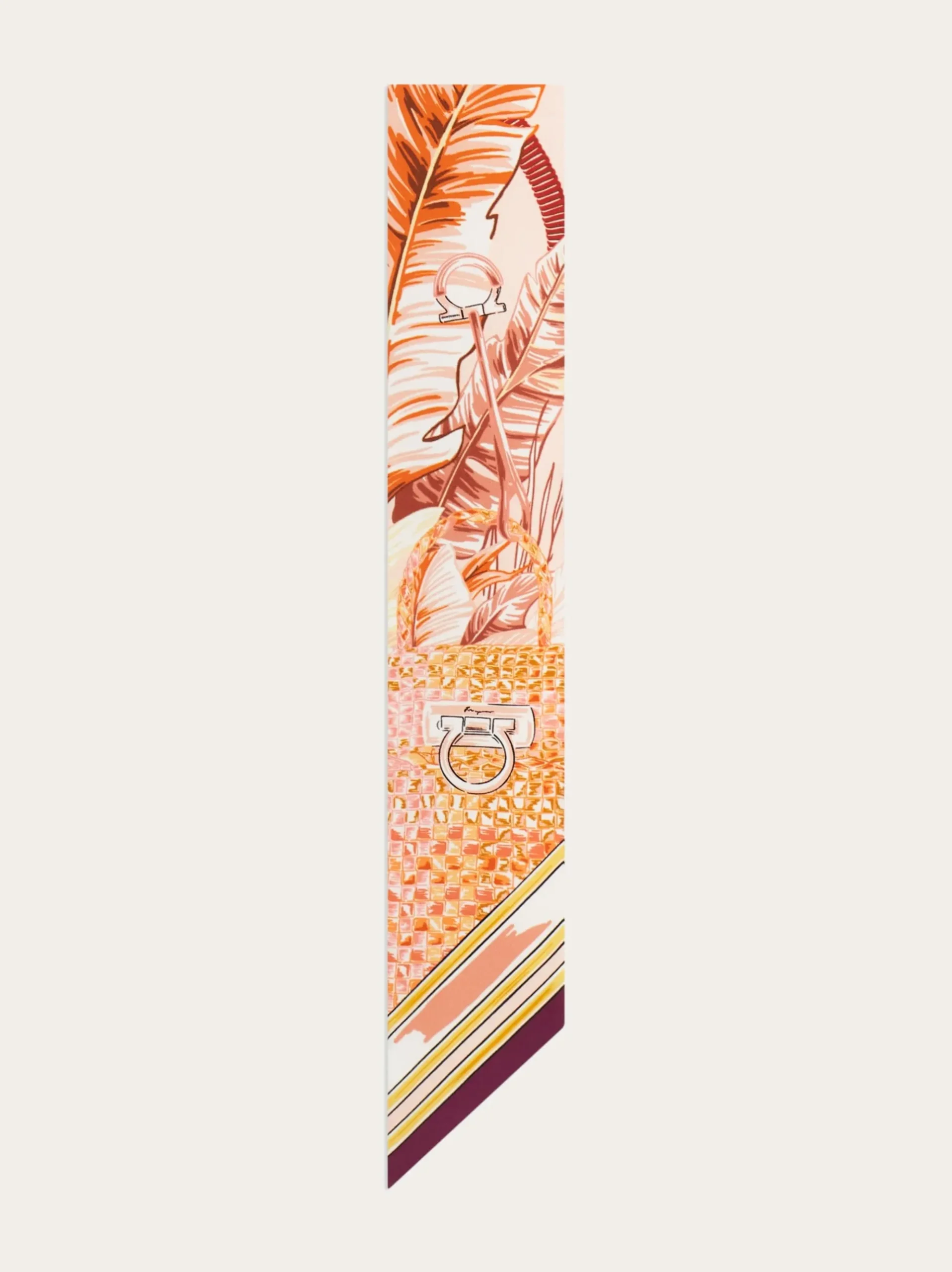 Felini print silk mini bandeau - Women