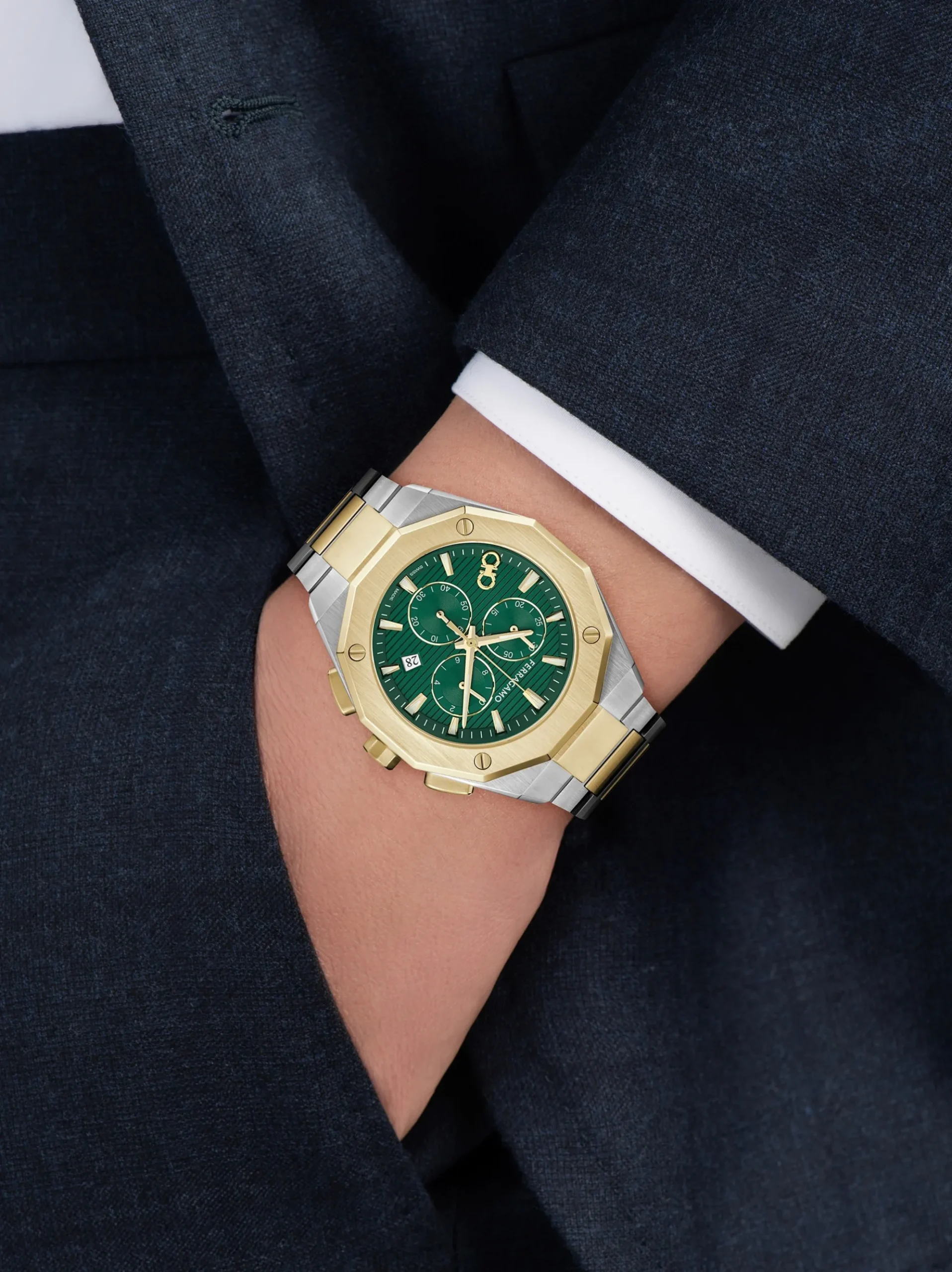 Ferragamo Edge Chrono Watch - Men