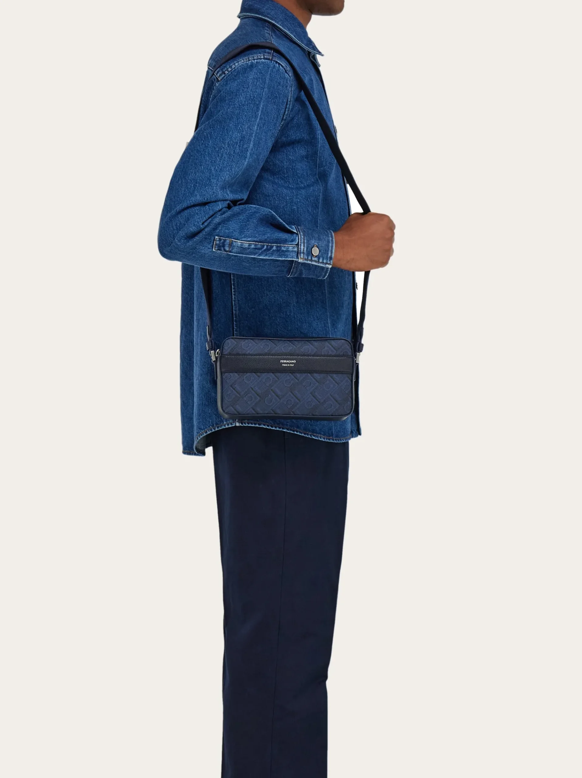 Ferragamo Monogram crossbody bag - Men