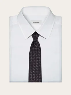 Ferragamo Monogram jacquard tie - Men