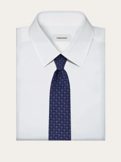 Ferragamo Monogram jacquard tie - Men