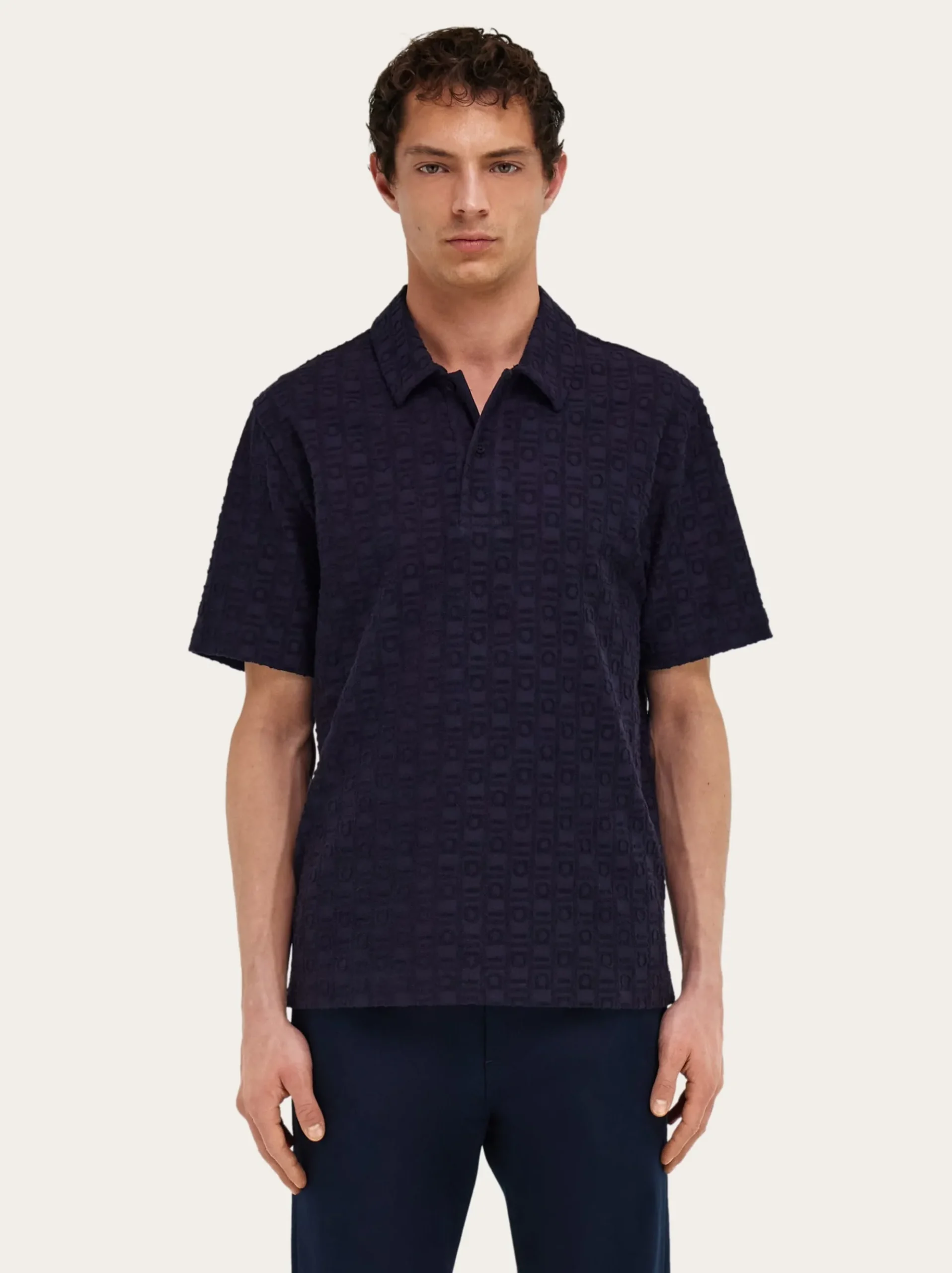 Ferragamo Monogram polo shirt - Men