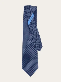 Ferragamo Monogram print silk tie - Men