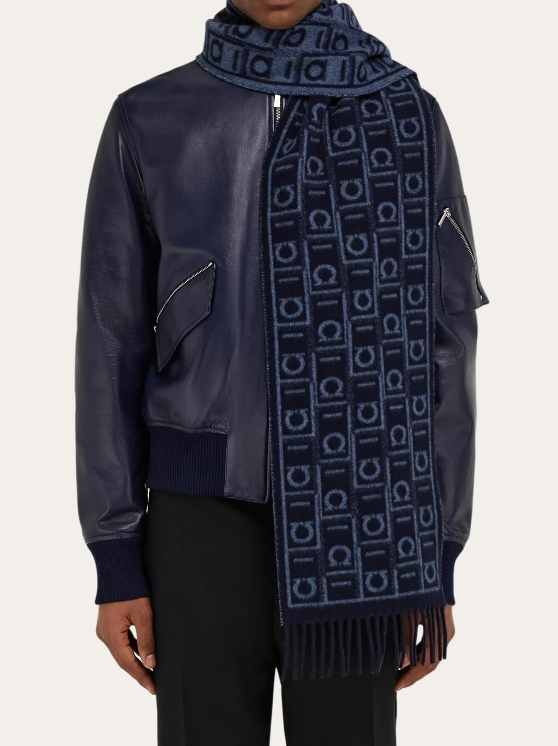 Ferragamo Monogram scarf - Men