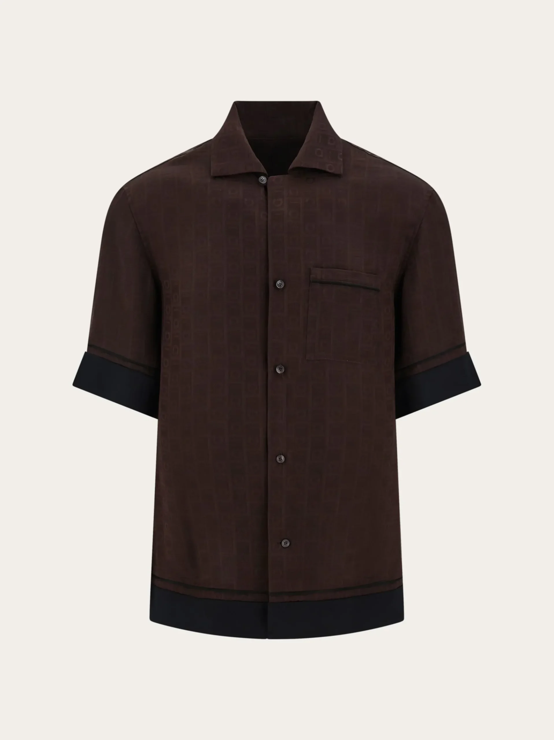 Ferragamo Monogram short sleeve shirt - Men
