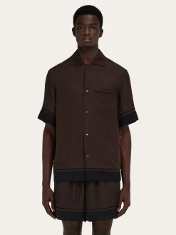Ferragamo Monogram short sleeve shirt - Men