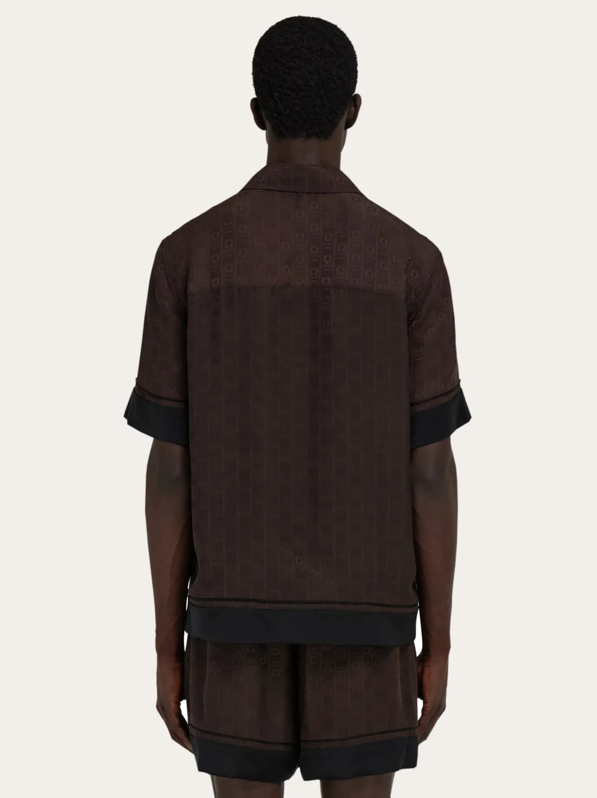 Ferragamo Monogram short sleeve shirt - Men