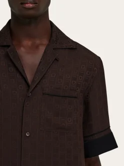 Ferragamo Monogram short sleeve shirt - Men