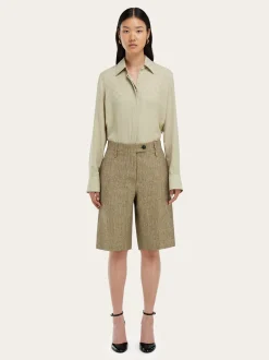 Ferragamo Monogram silk shirt - Women