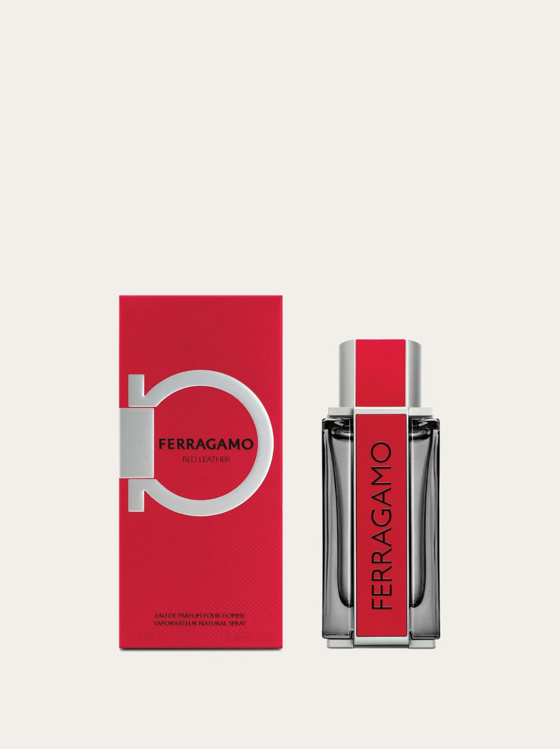 Ferragamo Red Leather- EDP 3.4 fl.Oz - Men