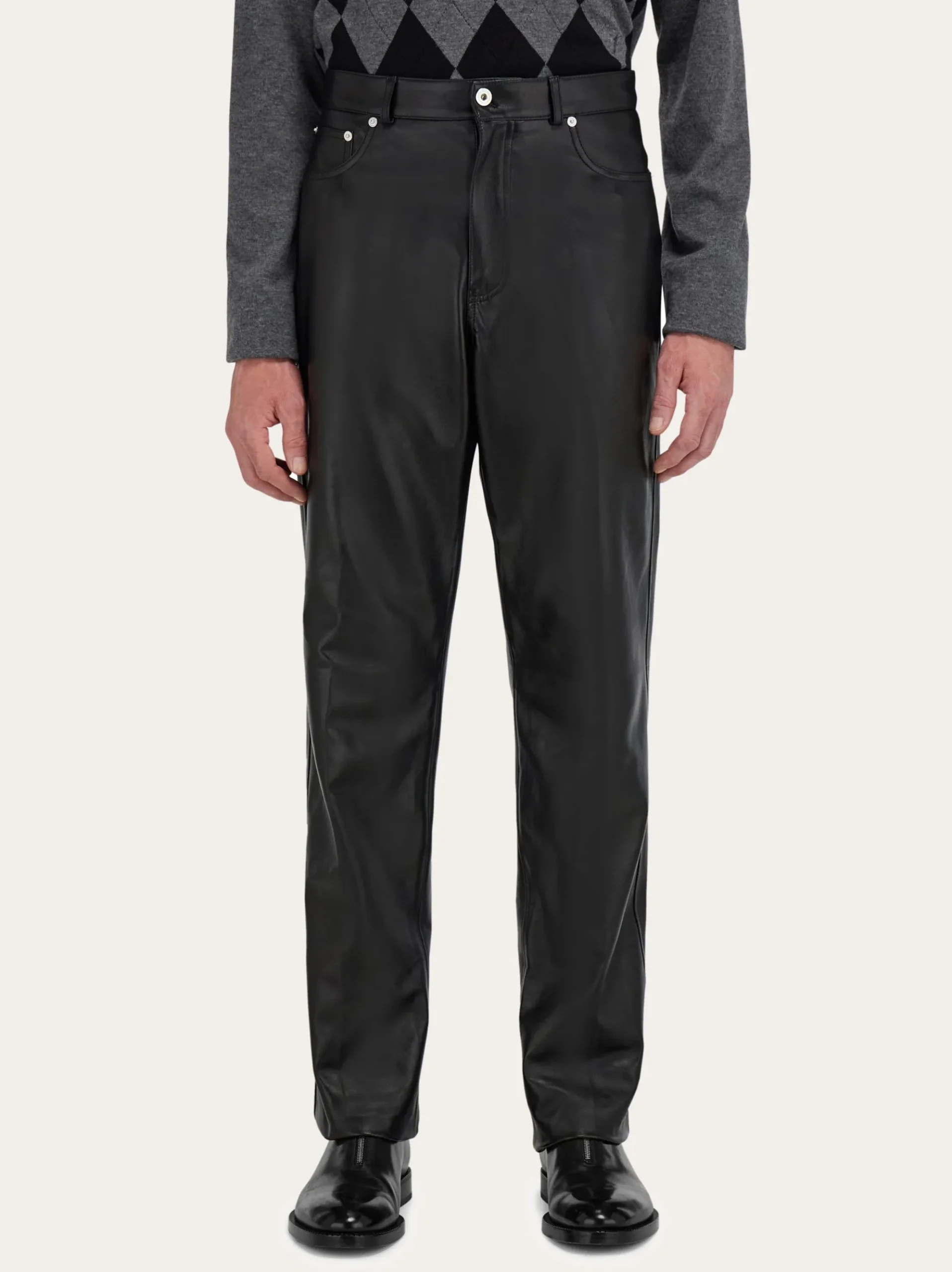 Five pocket nappa trousers - Men