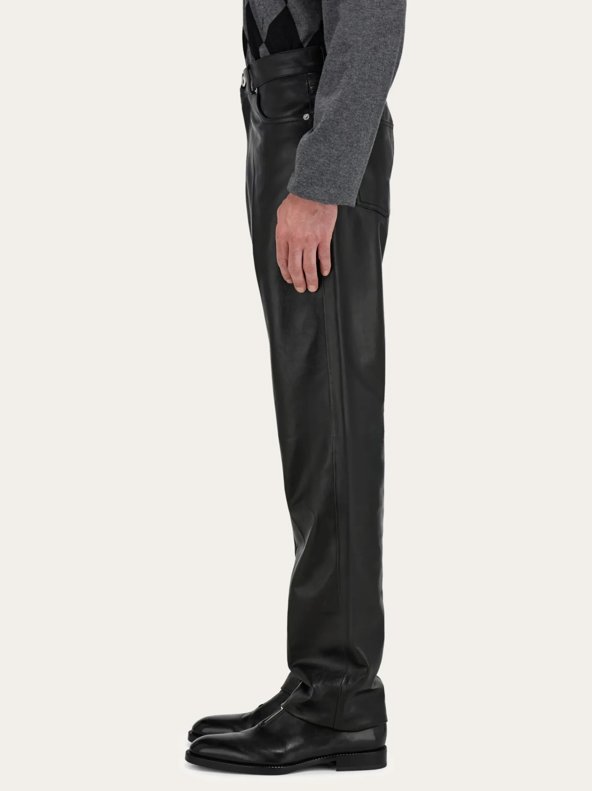 Five pocket nappa trousers - Men