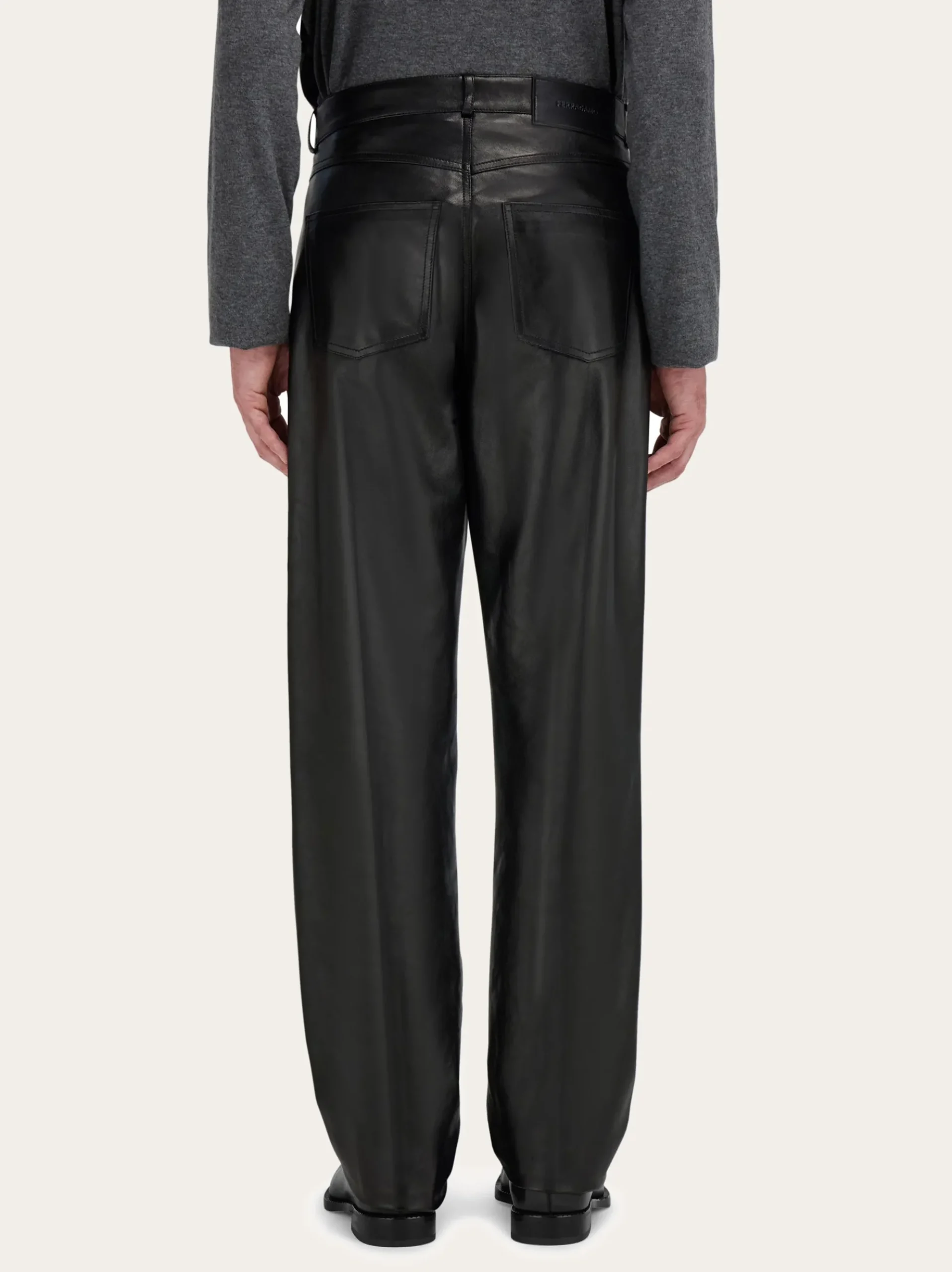Five pocket nappa trousers - Men