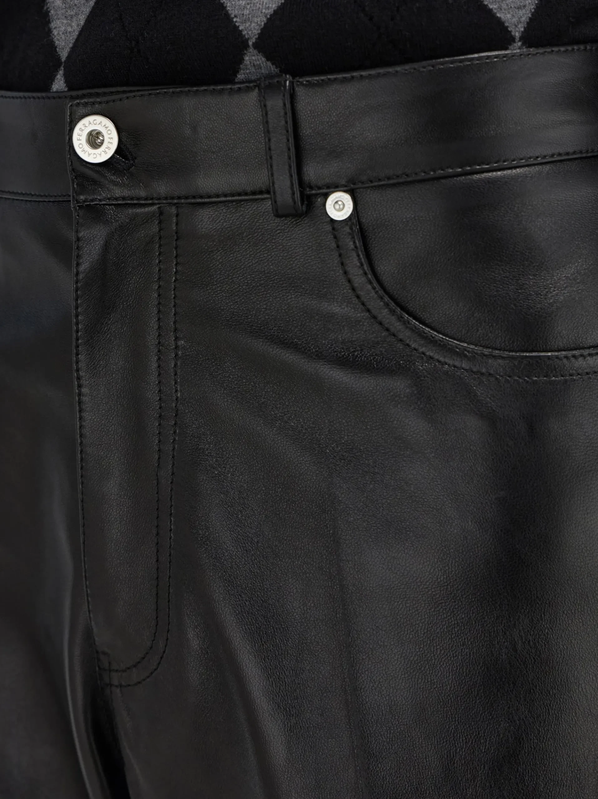 Five pocket nappa trousers - Men