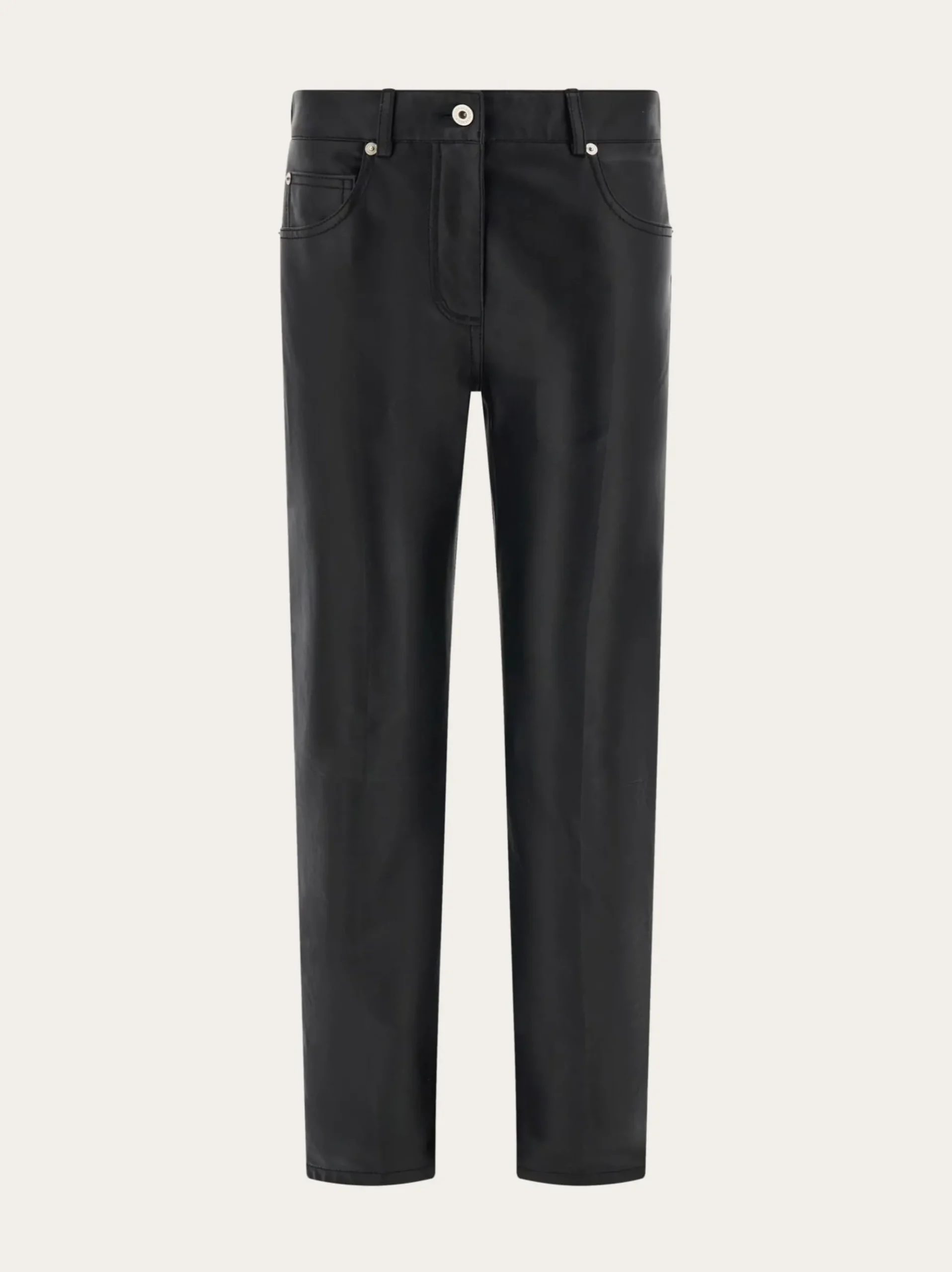 Five pocket trouser in nappa - Women
