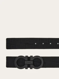 Fixed Gancini belt - Men
