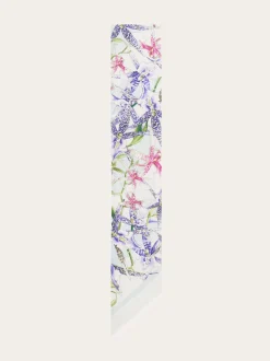 Floral bloom print silk mini bandeau - Women