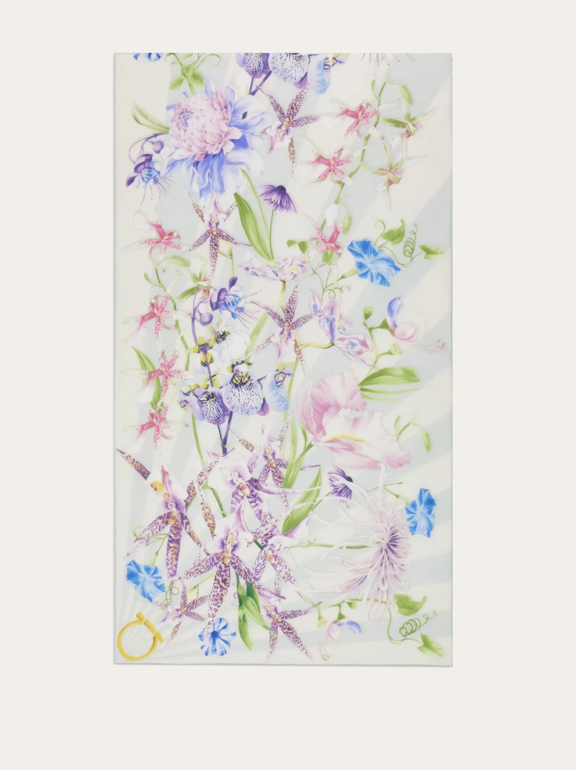 Floral bloom print silk scarf - Women